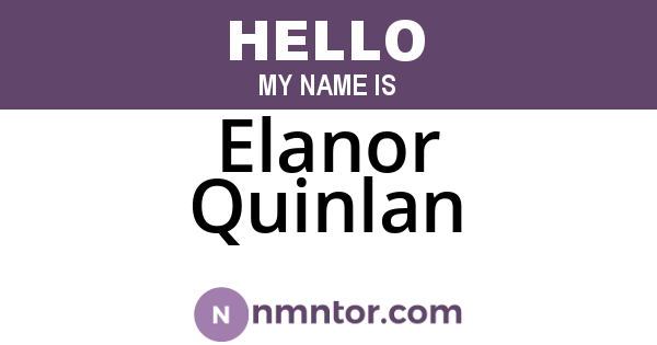 Elanor Quinlan