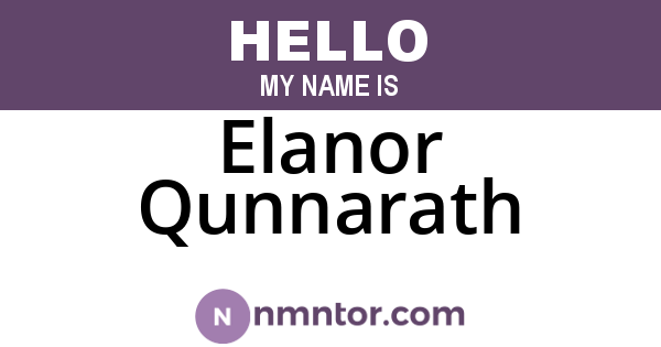 Elanor Qunnarath