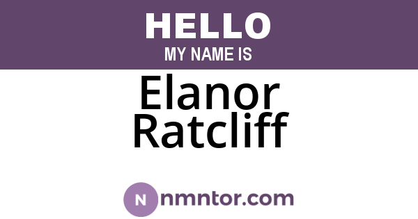 Elanor Ratcliff