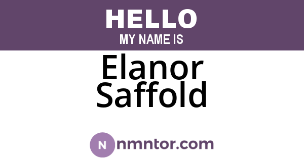 Elanor Saffold