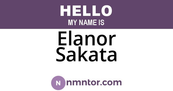 Elanor Sakata