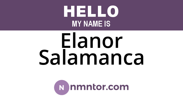 Elanor Salamanca