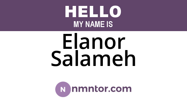 Elanor Salameh