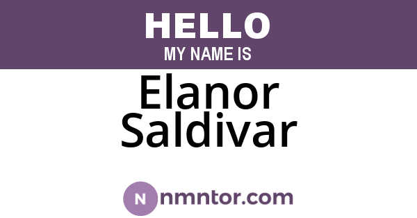 Elanor Saldivar