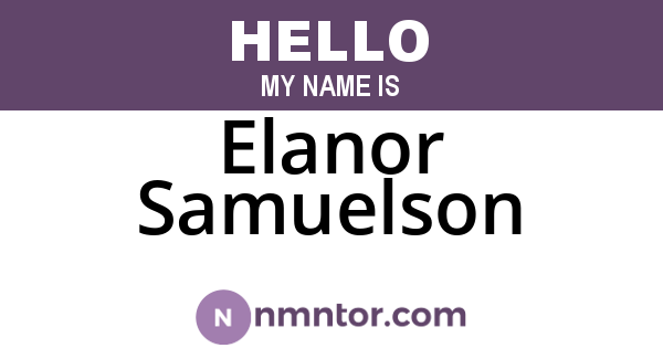 Elanor Samuelson