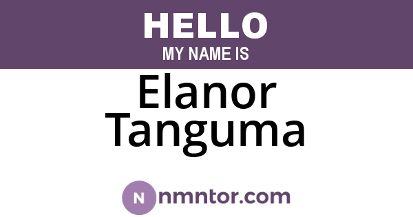 Elanor Tanguma