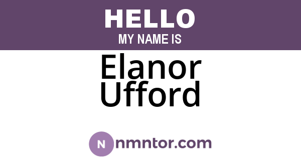 Elanor Ufford