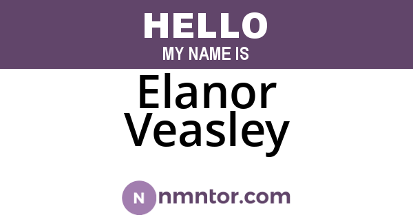 Elanor Veasley