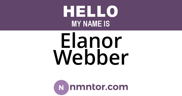 Elanor Webber
