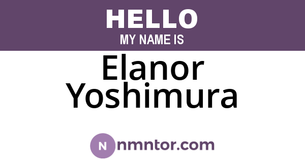 Elanor Yoshimura