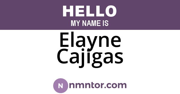 Elayne Cajigas