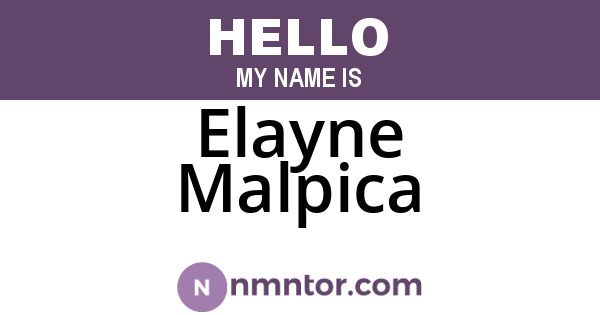 Elayne Malpica