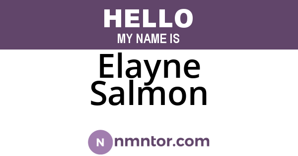 Elayne Salmon