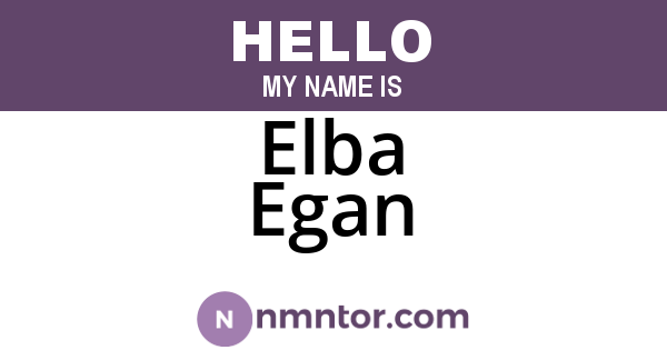 Elba Egan