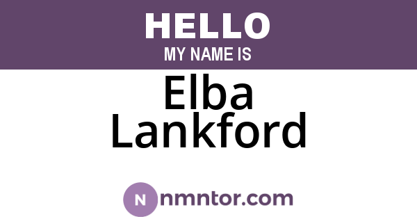 Elba Lankford