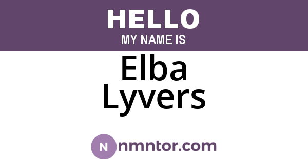 Elba Lyvers
