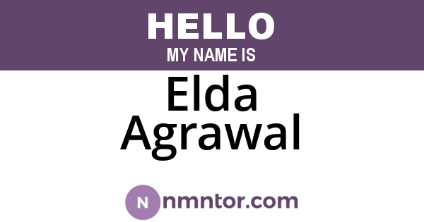 Elda Agrawal