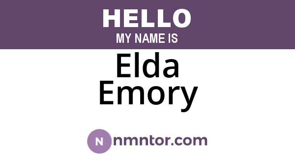 Elda Emory