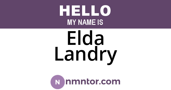 Elda Landry