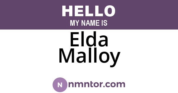 Elda Malloy