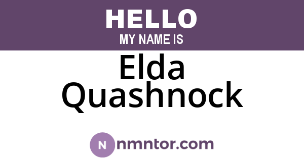Elda Quashnock