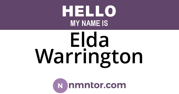 Elda Warrington
