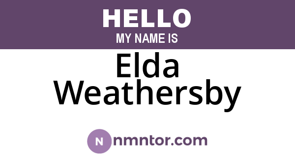 Elda Weathersby