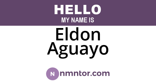 Eldon Aguayo
