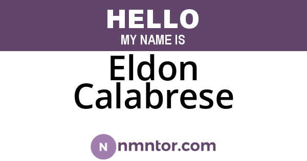 Eldon Calabrese