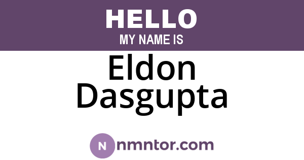 Eldon Dasgupta