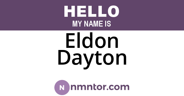 Eldon Dayton