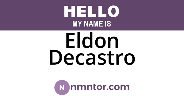 Eldon Decastro