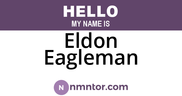 Eldon Eagleman