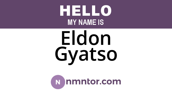 Eldon Gyatso