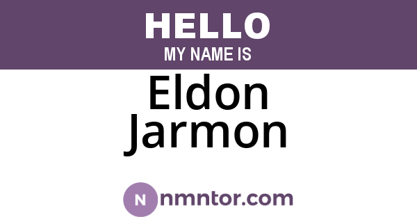 Eldon Jarmon