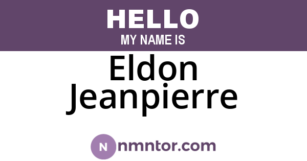 Eldon Jeanpierre