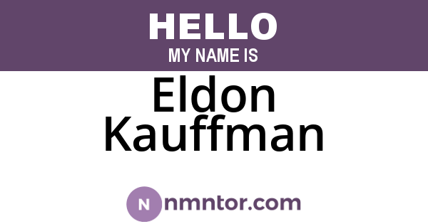 Eldon Kauffman