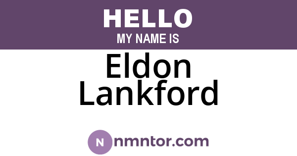 Eldon Lankford