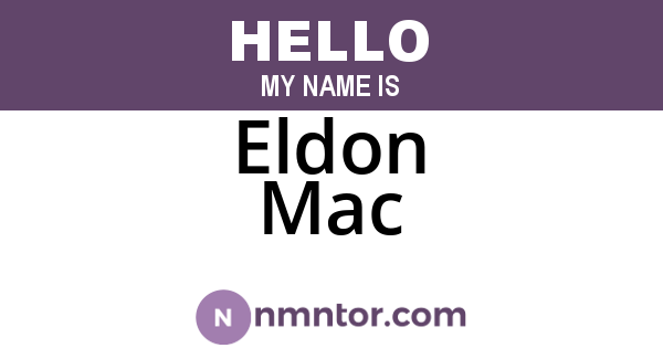 Eldon Mac