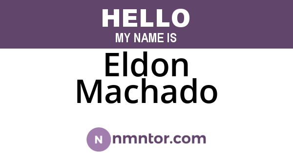 Eldon Machado
