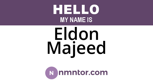Eldon Majeed