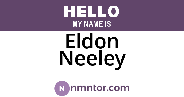 Eldon Neeley