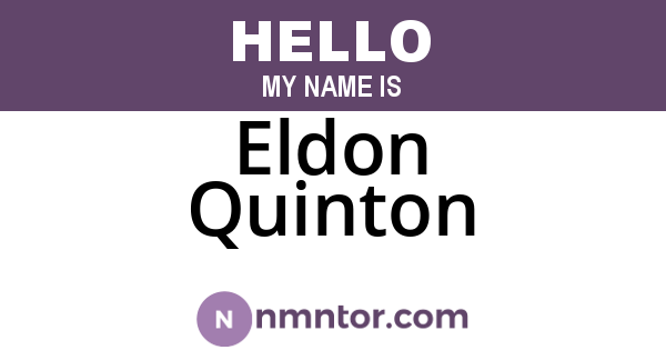 Eldon Quinton