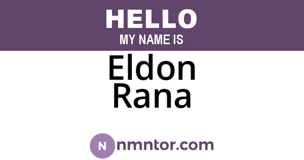 Eldon Rana