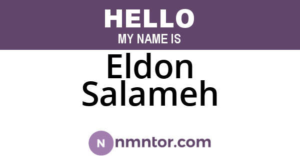 Eldon Salameh