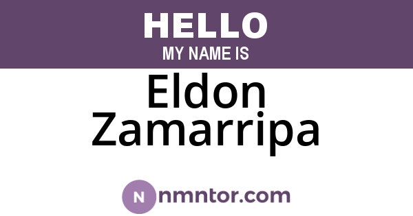 Eldon Zamarripa