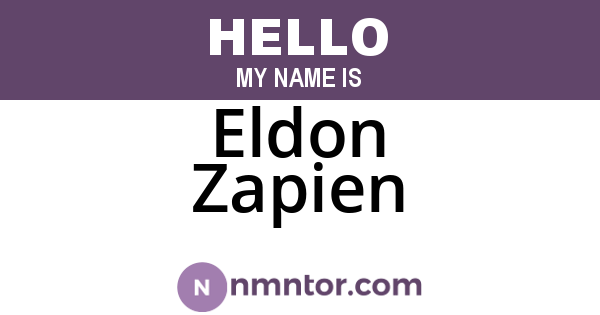 Eldon Zapien