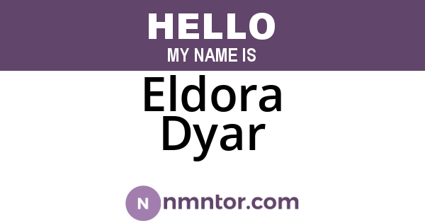 Eldora Dyar