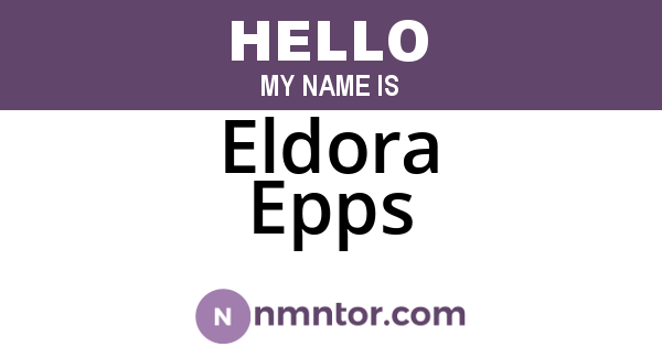 Eldora Epps