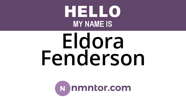Eldora Fenderson